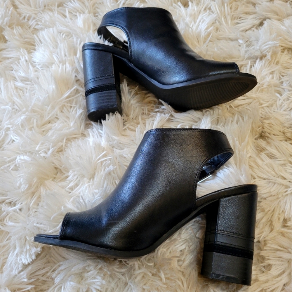 Black Slingback Heels